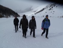 Vinschger Bäuerinnen wandern zur Melager Alm