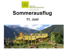 SBO-Tschars: Sommerausflug