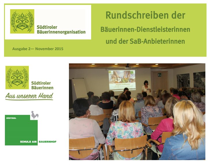 Rundschreiben 2. Ausgabe 2015 November