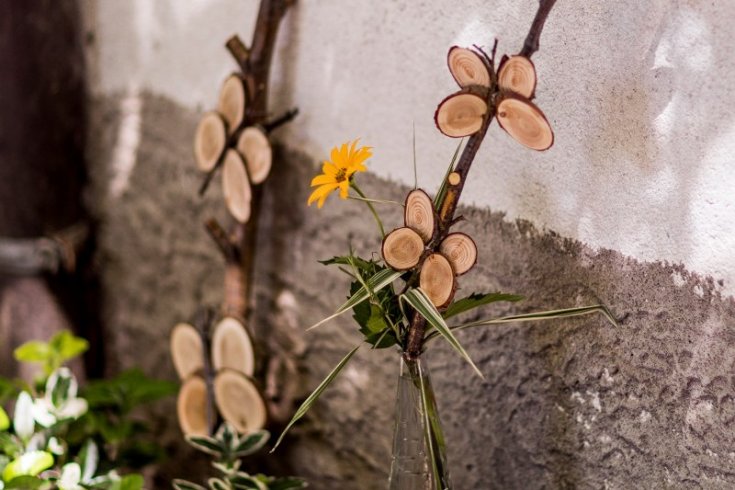 Schmetterlinge aus Holz