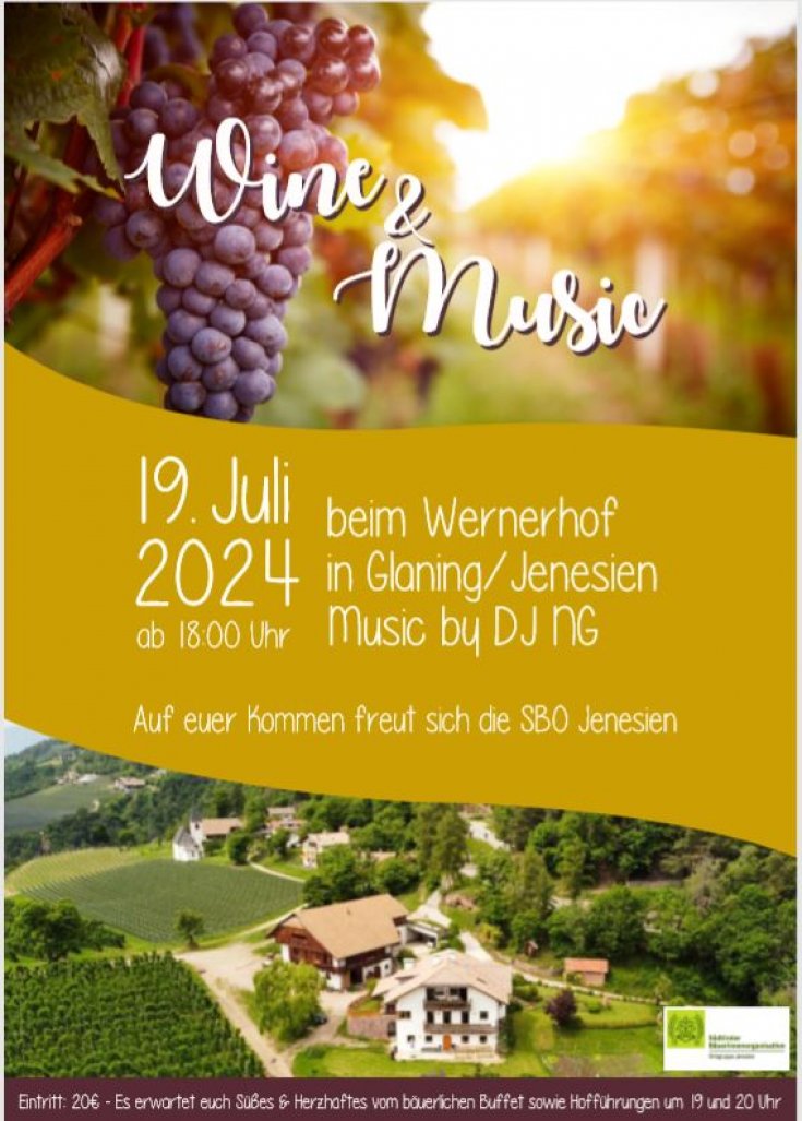 Flyer Wine &amp; Music